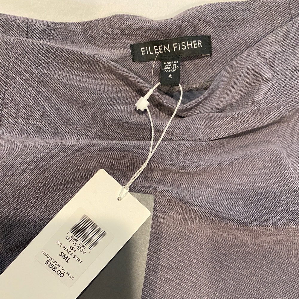 Eileen Fisher/(nwt)/ ash (or gray) pencil stretchy skirt